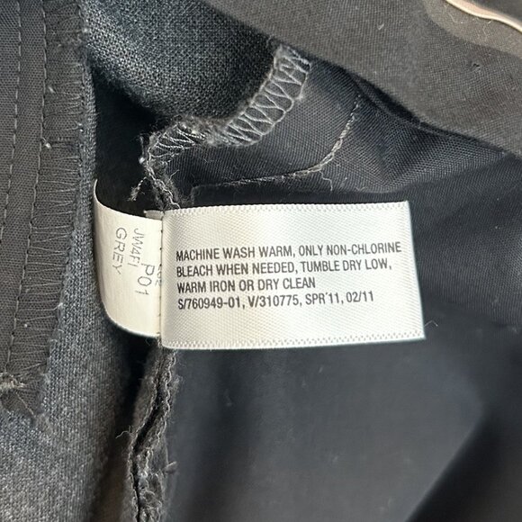 Gap Women's Perfect Trouser Pants Size 14 L Gray Stretch Mid Rise 35" Inseam EUC - Picture 15 of 15